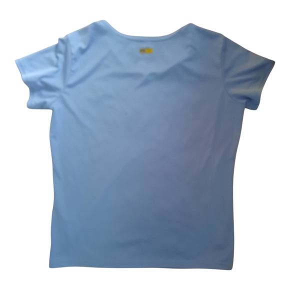 2 Adidas Green & Blue V-neck Short Sleeve Active Performance T-Shirts Size M - Picture 3 of 8